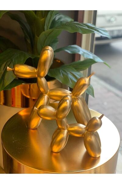 SNM Home Decoration SNM HOME DECORATİON- Dekoratif Polyester 2'li Gold Balon ...