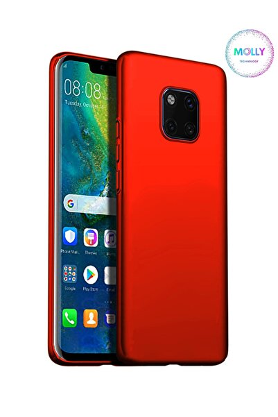 Molly Technology Huawei Mate 20 Pro İçin Alev Kırmızısı Mat Silikon Kılıf