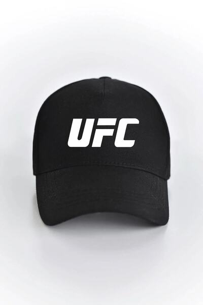 venüsdijital UFC BASKILI SİYAH ŞAPKA