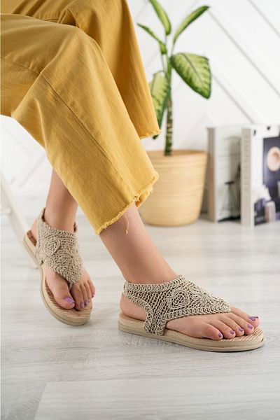 LUCKY COLLECTİON صنادل صيفية مريحة منقوشة بين الأصابع للاستخدام في المنزل والخارج