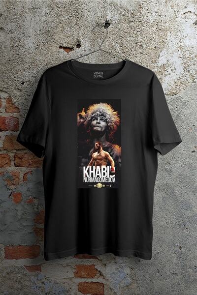 venüsdijital تي شيرت خبيب نورماغوميدوف بتصميم خاص UFC مطبوع للجنسين