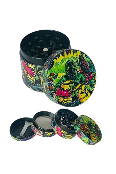 EFOTECH 3d 40mm 4 Katlı Grinder Herbal Baharat Öğütücü Parçalayıcı Paslanmaz ...