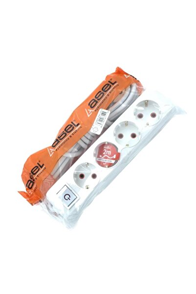 Asel 4'Lü Grup Priz Anahtarlı 2mt - HRD-010881
