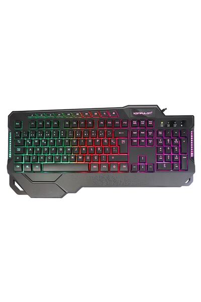 NewFace Konfulon MK80 RGB Işıklı Türkçe Q Kablolu Mekanik Klavye