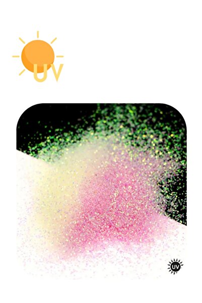Sirius Hobi Epoksi Mum Makyaj Tırnak Uv Fine Glitters Güneşte Renk Değiştiren Sim 8 gr 2x4gr Kutulu
