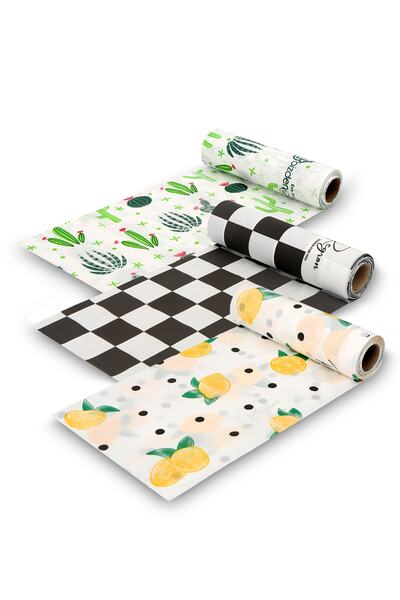 bizdeneve Masa Ve Aktivite Piknik Örtüsü Kullan At Sıvı Geçirmez 3 Rulo ( Rulo Içi:10 Adet) 100x120cm Dlk