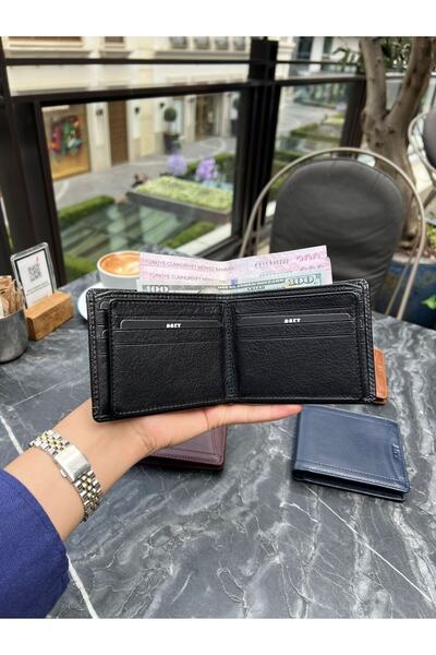MFT Leather Design Hakiki Deri Erkek Dikiş Desenli Cüzdan – Isim Yazılı, Kişi...