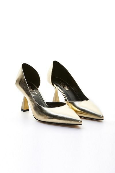 Valmenti Gaia Women's Gold Vegan Heeled Shoes