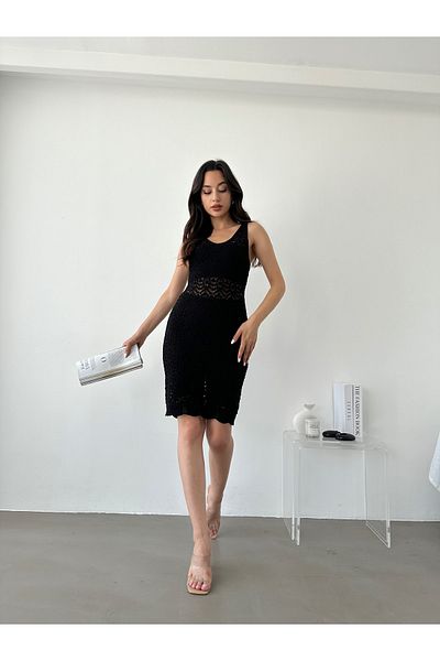 VivaJoy Rochie tricotată fără căptușeală cu decolteu în V