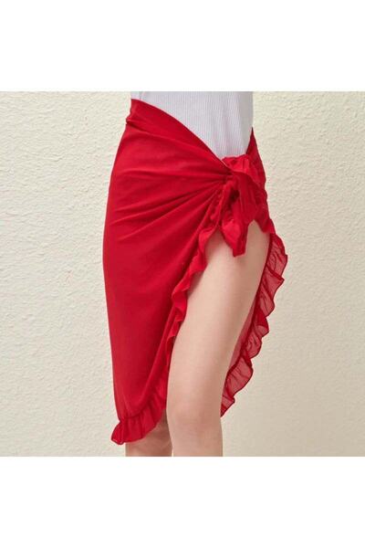 nuriçgiyim Dubai wavy chiffon pareo skirt