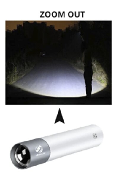 renkli çiçekler Usb Şarj Edilebilir Mini Led El Feneri 3 Aydınlatma Modu Su G...