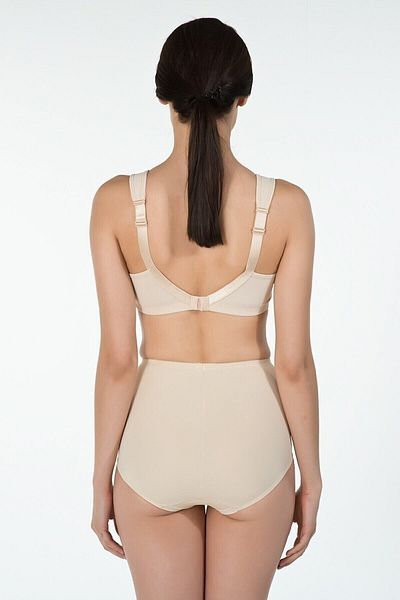 Kom Γυναικείο Μπεζ Χωρίς Underwire Gathering Skin