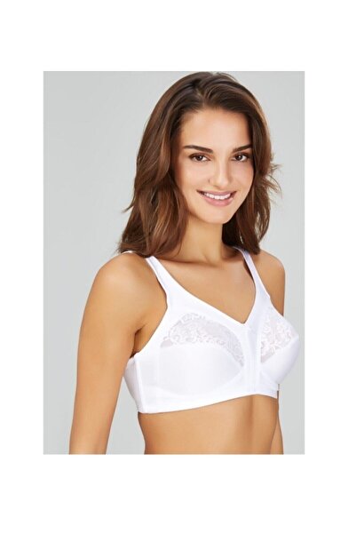 Kom Γυναικείο λευκό σουτιέν Barbara Gathering Minimizer