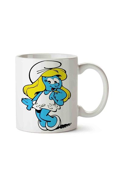 HobiShop Smurfette The Smurfs Smurfette Porcelain Mug