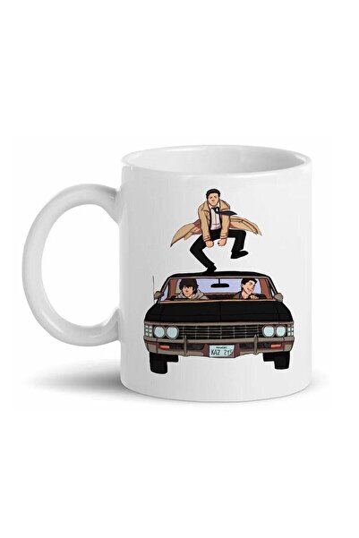 HobiShop Supernatural Baskılı Bardak D07