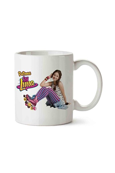HobiShop Patınes De Soy Luna Porselen Kupa Bardak