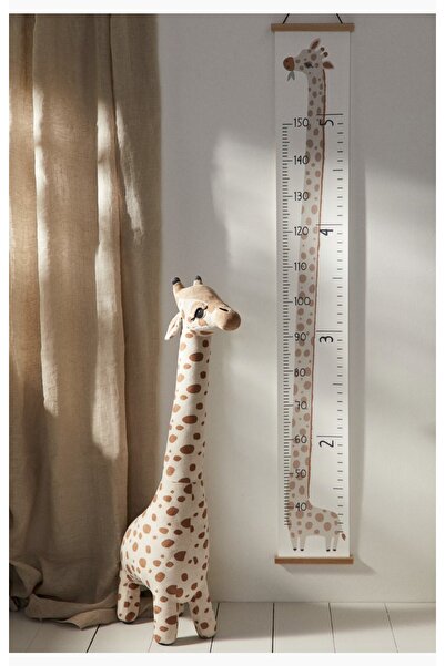 SHIVA Gift & More Yumuşak tüylü peluş kumaştan 1 metre zürafa yumuşak oyuncak...