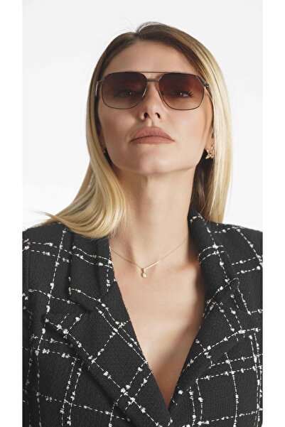 Angel Eyes Dikdörtgen Kahverengi Unisex Güneş Gözlüğü Ae2035c2b4757