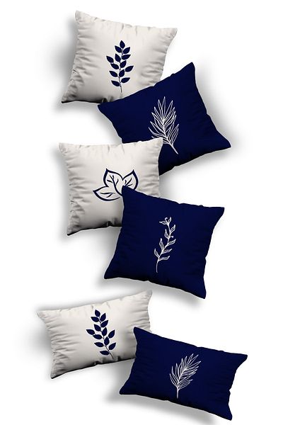 Skhome Double Sided Printed Special Design Decorative 4-Piece Square 2-Piece Rectangular Throw Pillow Case (4k2d-321)