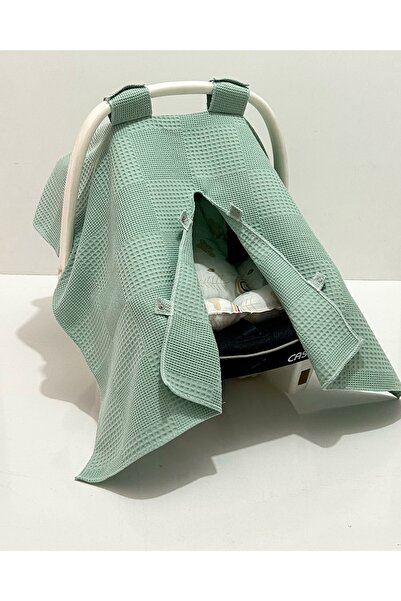 Babycitytr BABYCİTY %100 PAMUK ÇOK AMAÇLI PETEK PİKE PUSET ÖRTÜSÜ & MİNDERİ