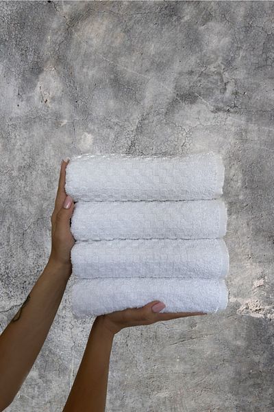 SHAL HOME Shal 100% Cotton 50*90cm Jagar Set of 4 Hand & Face Towels