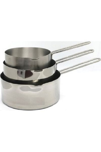 Moonzer Stainless Steel 3 Piece Kacerola Milk Jug Sauce Bowl 12 Cm 14 Cm 16 Cm