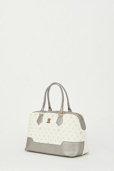 Pierre Cardin White Monogram Women's Shoulder Bag 05PO23Y1734