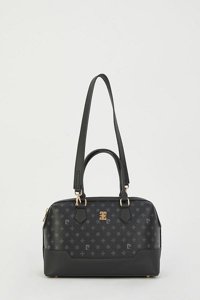 Pierre Cardin Black Monogram Women's Shoulder Bag 05PO23Y1734