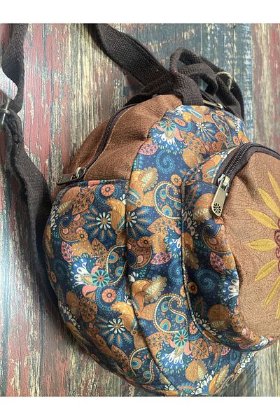 Street Bag Fargin Round Backpack Daily Travel Backpack
