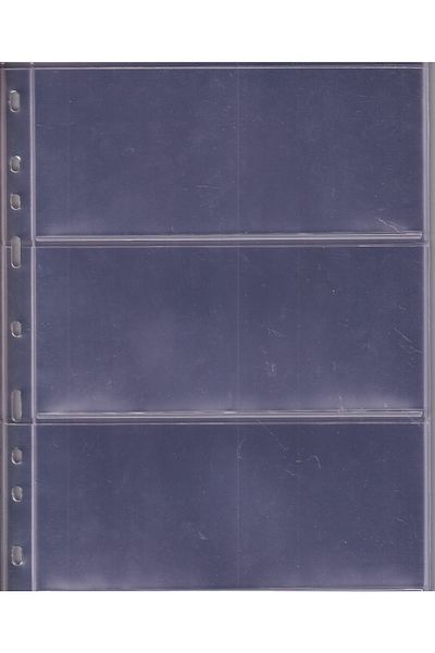 Tanser Himalaya Sheets with envelopes, Transparent 3 pockets large format