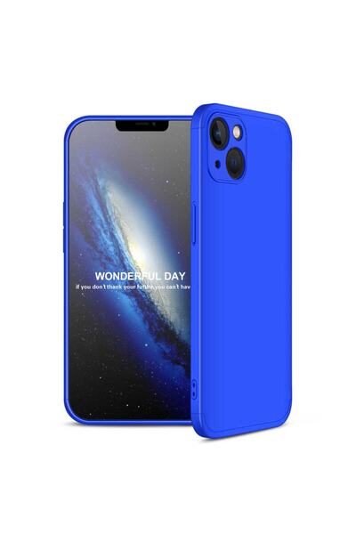 Nezih Case Apple iPhone 13 360 Tam Koruma 3 Parça Slim Sert Silikon Kılıf (Ul...