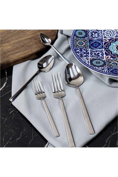 beyda çeyiz Özlife Asian 60 Pieces Inox & Steel Spoon Fork Tableware Dza-388