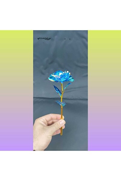 HKM Hobim وردة إنفينيتي زرقاء زاهية مزخرفة خاصة لعيد الحب والأم