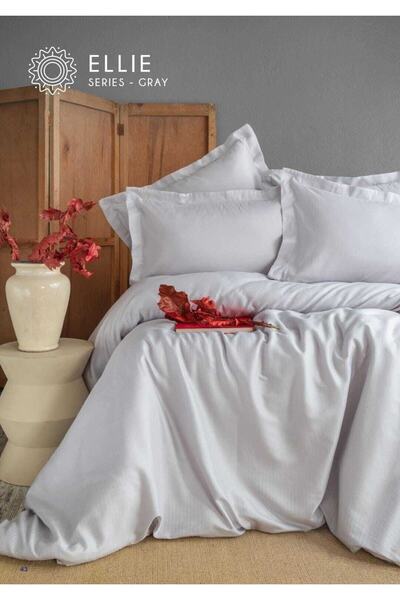 Apricitas HOME Ellie Gray Двоспальний комплект постільної білизни з 100% бамб...