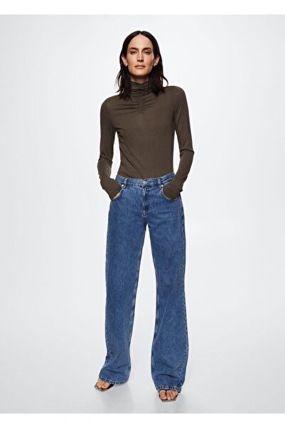 MANGO Woman Μπλουζάκι με βολάν