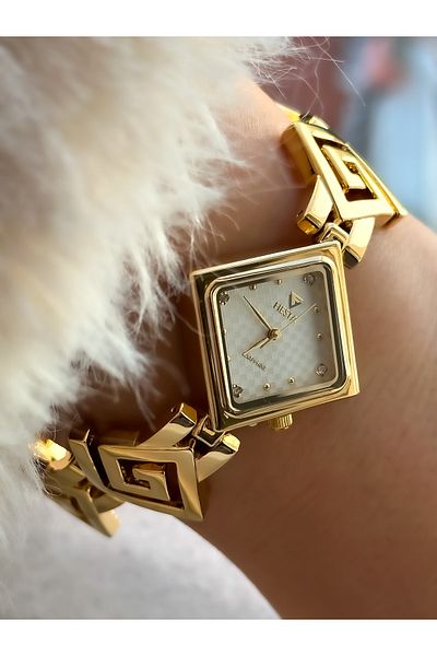 Fiesta Clamp Steel Strap Bridal Engagement Wedding Small Case Ladies Wristwatch