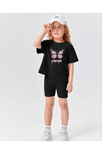 LOUİSA Girl's Pink Dreams Printed Leggings-T-Shirt Set