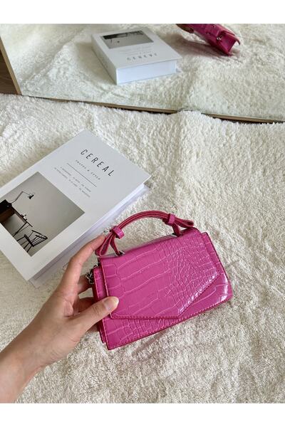 Paradise PEMBE ZİNCİR ASKILI ZARF ÇANTA