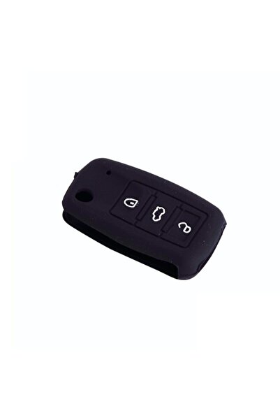 BsElektronik Θήκη κλειδιού από σιλικόνη Volkswagen Jetta Black Space
