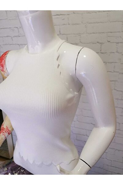 anne moda ankara Округлі комір, краєчки рукавів з зубчиками, трикотаж 1-го со...