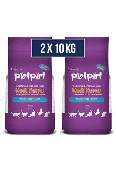 Eczacıbaşı Holding A.Ş. Pisi Pisi Pudra Kokulu Ince Taneli Topaklaşan 10kg X2...