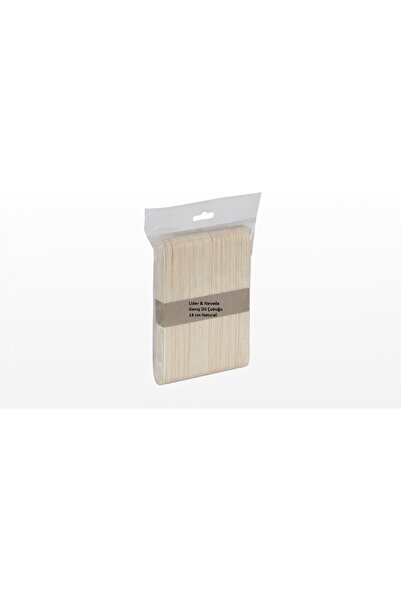 Lider & Nevada Natural Dil Çubuğu Geniş Ahşap Abeslang 50'li Paket
