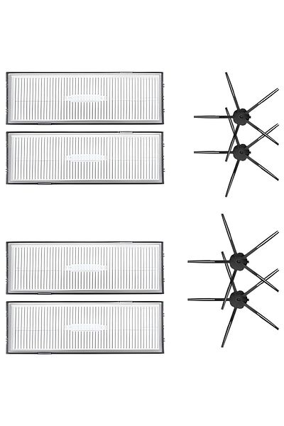 Roborock S7 Maxv Ultra - 8 Pieces Replacement Hepa Filter and Side Brush Compatible