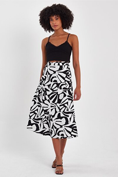 ALEXANDERGARDI Fustă LUNGĂ LARGA cu MODEL (B23-0023)