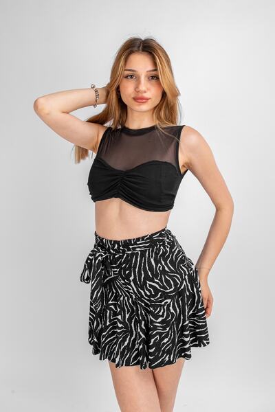 Bak Moda Gloped تول أسود المحاصيل