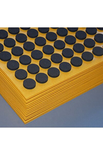 Aso Medya 500 قطعة من إيفا السوداء لإلغاء الضوضاء - سدادة باب درج الخزانة