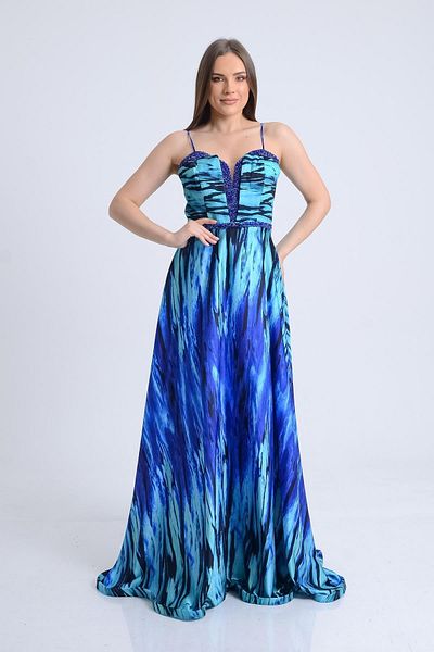 SpringStore Rochie de seară din satin de mătase Saks