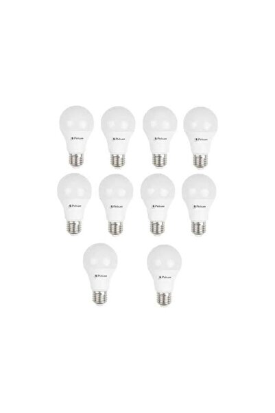 Genel Markalar 10 Adet Pelsan 9w Led Ampul 2700k Sarı Işık