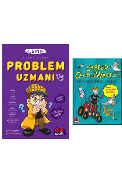 ELİT ÇOCUK 4.SINIF AŞAMA AŞAMA PROBLEM UZMANI VE CASPER CANDLEWACKS SETİ (2 K...