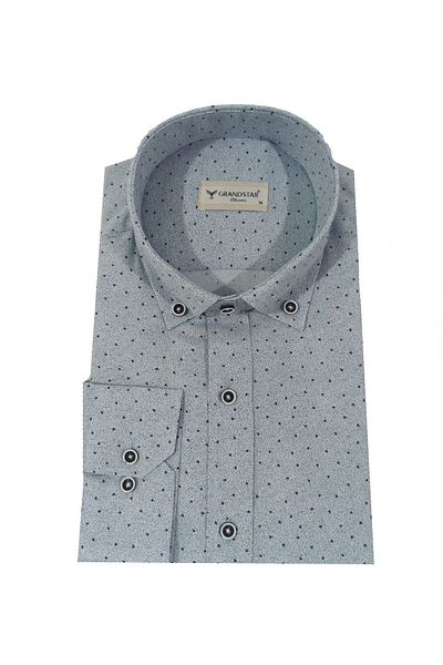 dcn giyim 1985 Classic Cut Long Sleeve Shirt-UK1